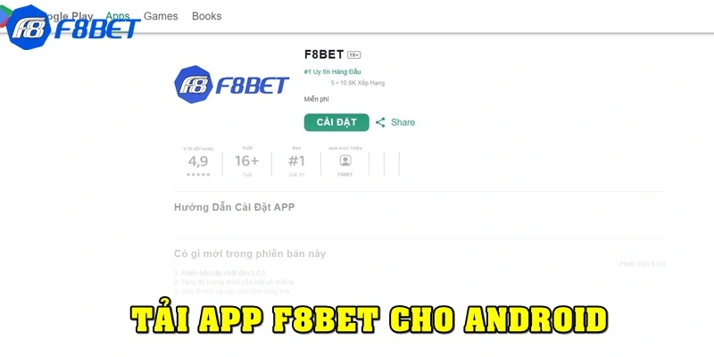 Chi tiết cách tải app F8bet cho điện thoại HĐH Android