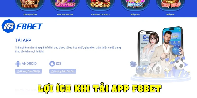 Những lợi ích khi cá cược trên app F8bet